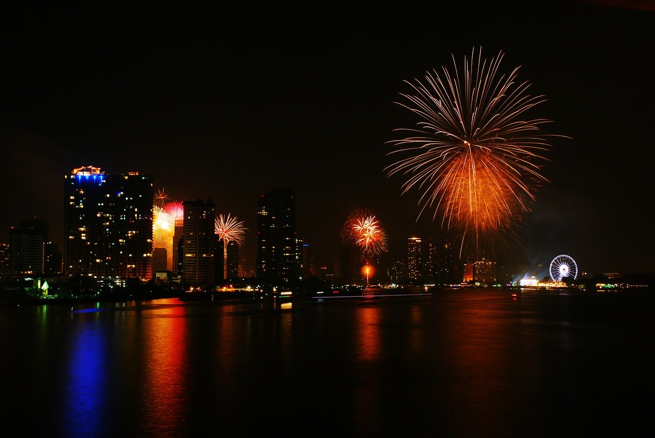 fireworks thailand - travel treasures